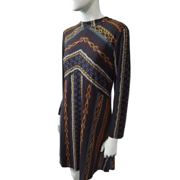 Free People Womens Stella knit Dress size M Aztec Western Cowgirl Vibes Boho - Picture 3 of 13